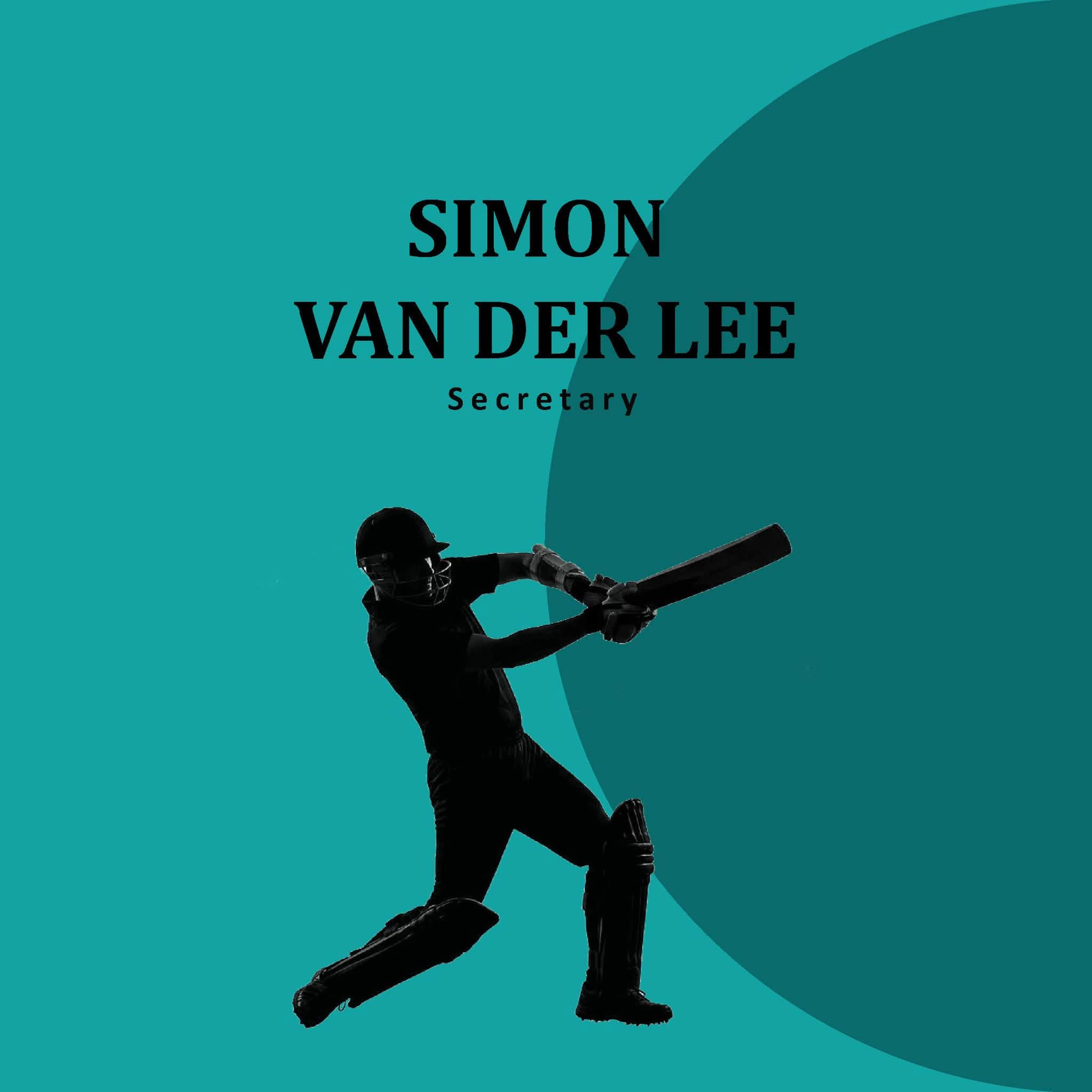 Simon Vanderlee — Secretary, club committee graphic
