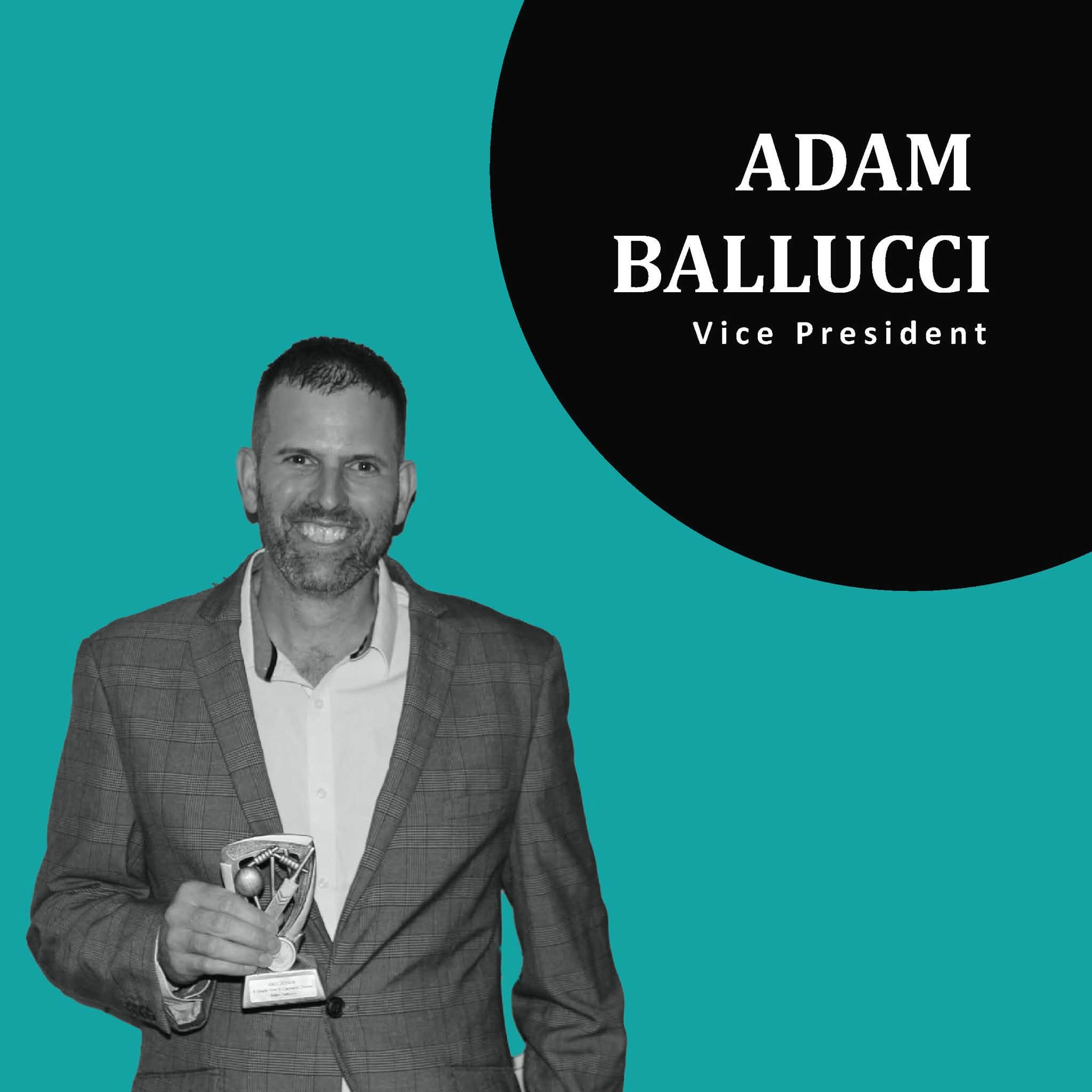 Adam Ballucci — Vice President, club committee graphic